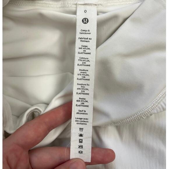 Lululemon Pace Rival Skirt (Tall) Pleated Mini Tennis Stretch Skort Pockets - 0 - Picture 7 of 10